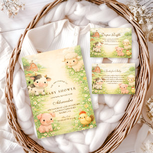 Serviette En Papier Baby Shower Ferme de Campagne