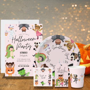 Assiettes En Carton Plaques papier Halloween éffrayantes, 7 pouces