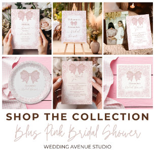 Étiquette Chinoiserie blanche rose pâle Fête des mariées flo