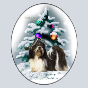 Cartes Pour Fêtes Annuelles Cadeaux de Noël Shih Tzu