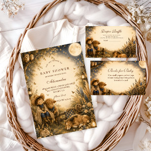 Invitation Baptême de bébé garçon Western Boho