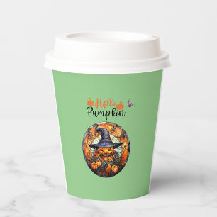 Dessous-de-verre En Verre Bonjour Scary Hallowe'en Citrouille