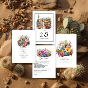 Carte De Remerciements Desert Hues Floral Mariage