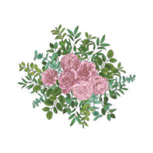 Invitation Rose rose Mariage Floral Pastel Printemps