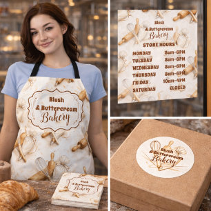 Carte De Remerciements Marque de la Pâtisserie au beurre vintage