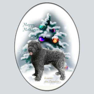 Cartes Pour Fêtes Annuelles Bouvier des Flandres Cadeaux de Noël