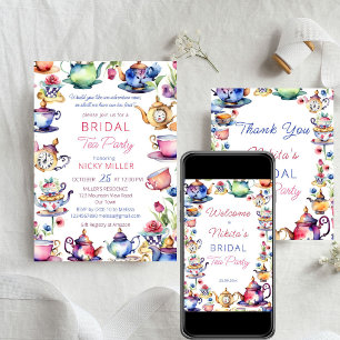 Sticker Rond Alice au pays des merveilles nuptiale douche fête 