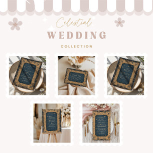 Invitation Mariage céleste de minuit royal