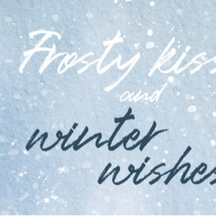 Invitation Baisers gelés et voeux d'hiver Mariage forestier