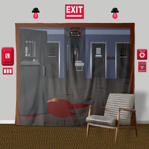 Invitation Parti d'Halloween de l'Institut de la folie crimin