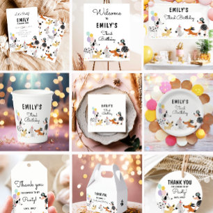 Assiettes En Carton Chien Anniversaire Chiot Pawty Animaux Animaux Ani