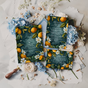 Save The Date Mariage Botanique de la FRESH Lemon Grove