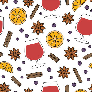 Boisson de cocktail épicé de vin rouge chaud