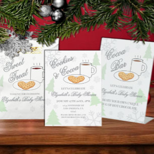 Invitation Baby Shower Cookies & Cocoa