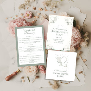 Tote Bag Club de Pickleball Élégant Enterrement de Vie de J