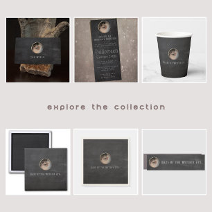 Sticker Carré Halloween Macabre Déplaisant Witch Eye