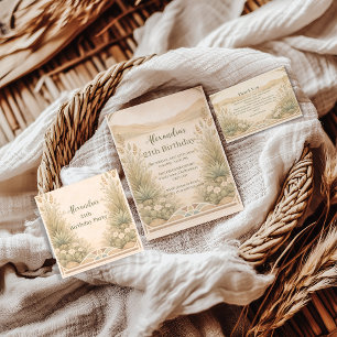 Assiettes En Carton Anniversaire Rustique de la Prairie Désertique