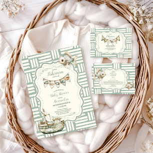 Carte D'accompagnement Green Little Fisherman Livres de pêche pour bébé