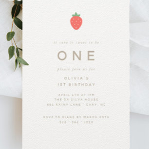 Invitation Sweet To Be One First Birthday