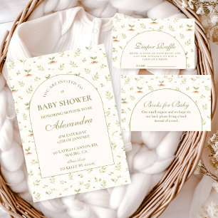 Invitation Fête de Jardin de Petit Pousse Baby Shower
