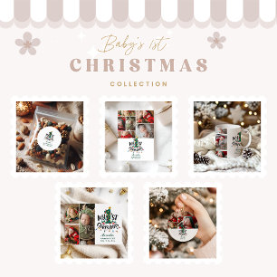 Mug 5 Photo Lumières de Sapin de Noël Premier Noël