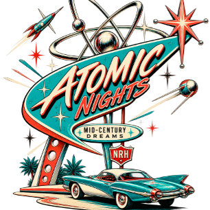 Casquette de camionneur Atomic Nights Vintage 1950