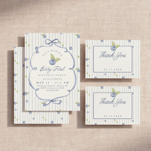 Carte De Remerciements Someone Berry Sweet Fête de Naissance de la Myrtil