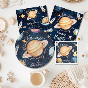 Invitation Espace moderne Espace extra-galaxie Baby shower