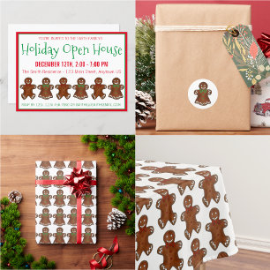 Cartes Pour Fêtes Annuelles Joyeux Noël Gingerbread Lady Holiday Cookie