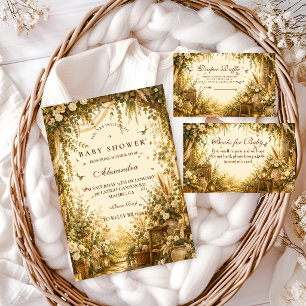 Serviette En Papier Fête de naissance botanique boho fantaisiste pour 
