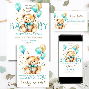 Ballotins Teddy ours bearly attente baby shower merci