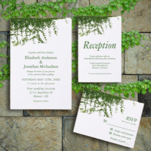 Invitation Suspendre le Mariage de verdure ivoirien