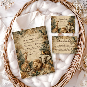 Serviette En Papier Baby Shower Animaux Safari Boho