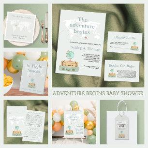 Carte D'accompagnement Livres Pour Baby Adventure World Map Baby shower