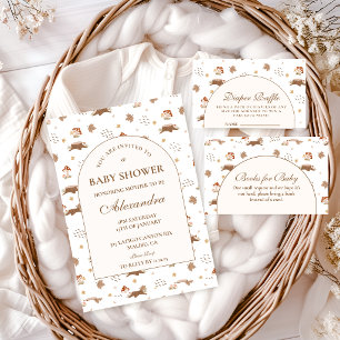 Serviette En Papier Baby Shower Fantaisiste en Forêt d'Automne