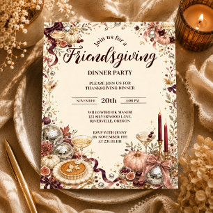 Gobelets En Papier Glamour Friendsgiving Disco