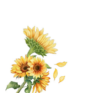 Autocollant de mariage "Avec amour" au tournesol r