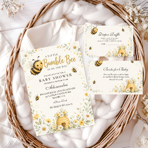 Invitation Baby Shower Abeille Bourdon Fantaisiste