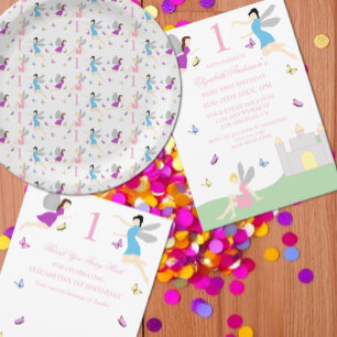 Invitation Premier anniversaire de fée