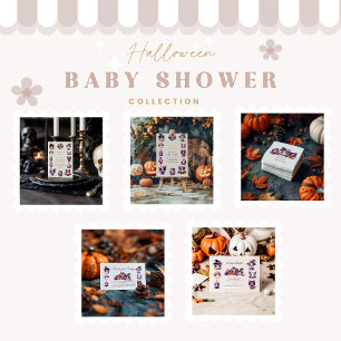Invitation Pastel Halloween Little Boo Baby shower à thème