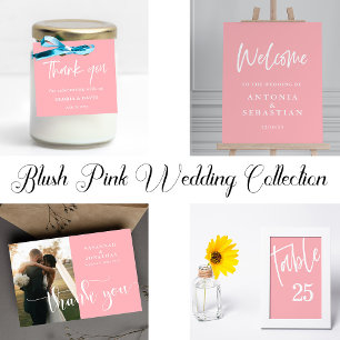 Sticker Rond Mariage de Merci rose