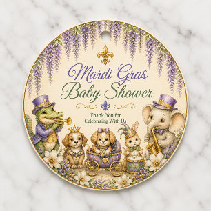 Invitation de Baby Shower Mardi Gras   Ba à la Nou