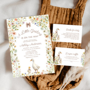 Carte D'accompagnement Goose Boho Baby shower Déchets Raffle Billets