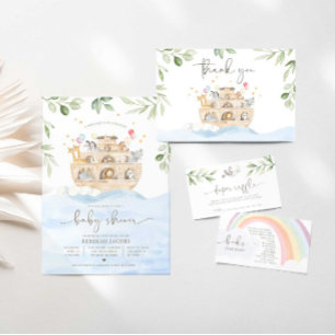 Invitation de Noah's Ark Baby shower