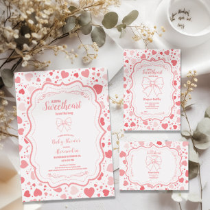 Assiettes En Carton Baby shower de la Saint Valentin