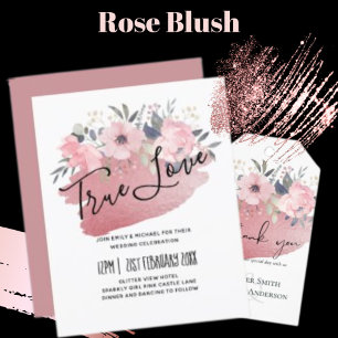 Jolie fille Rosegold Floral Glam Mariage