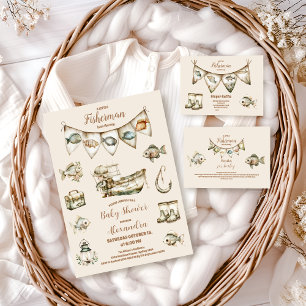 Serviette En Papier Petit Baby shower de pêche pêcheur