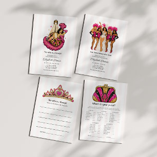 Invitation Cette épouse est une showgirl enterrement de vie d