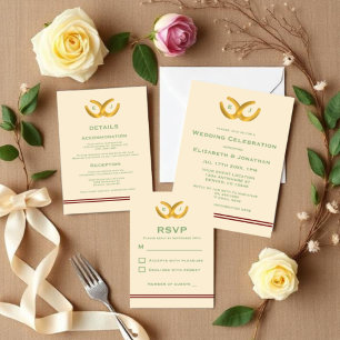Invitation Western Horseshoe Mariage