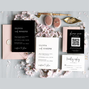 Invitation Simple, moderne et minimaliste   MARIAGE